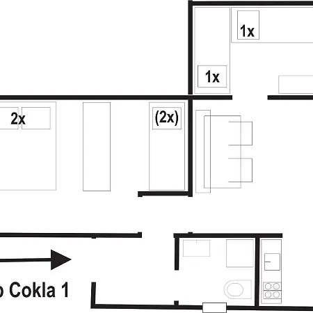 公寓 Cokla